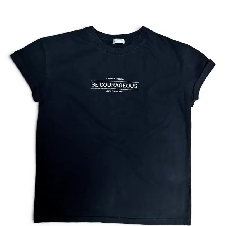 [BUNJANG] Brunello Cucinelli "BE COURAGEOUS" Graphic T-Shirt / 브루넬로쿠치넬리 반팔티