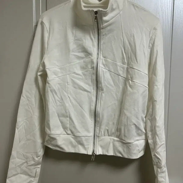 [BUNJANG] White Zip-Up Hoodie / 화이트 집업