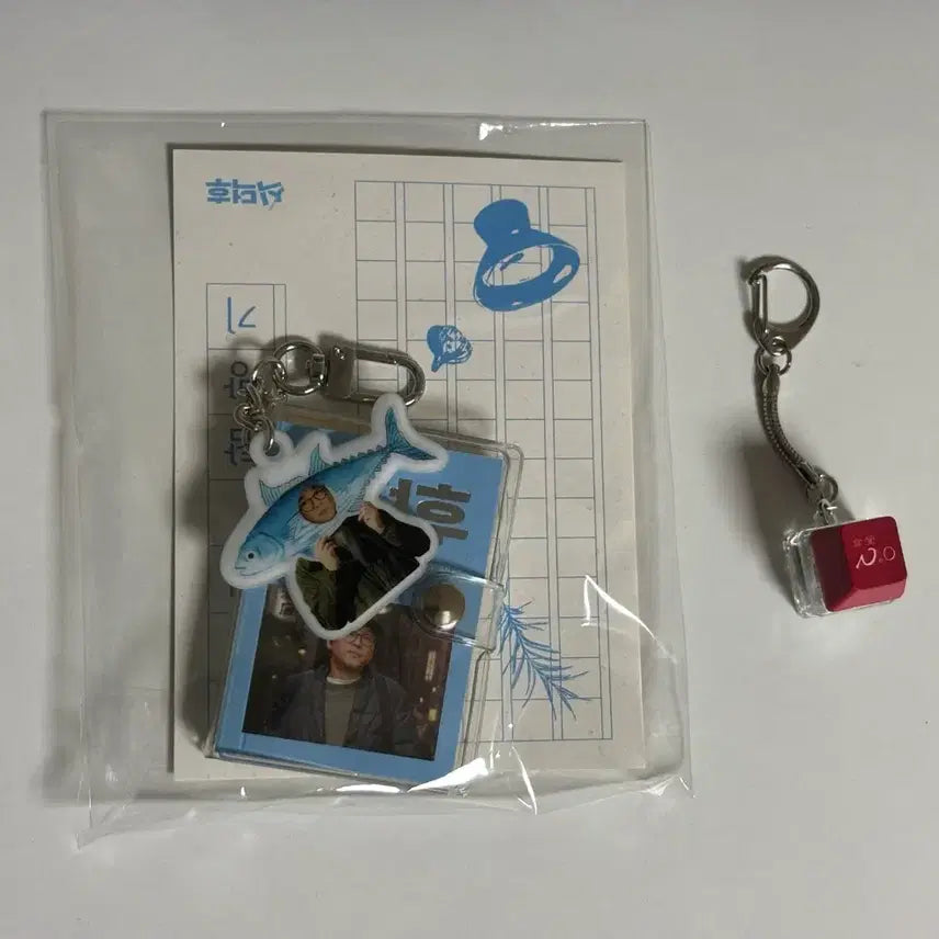 [BUNJANG] Choi Kang-rok Sikdeokhu Mini Book Keyring & Neo Keycap Keyring Set / 최강록 식덕후 미니북 키링 + 네오 키캡키링