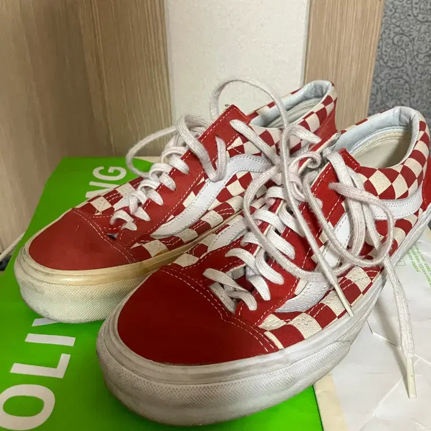 [BUNJANG] Vans Style 36 Old Skool Red Sneakers (260mm) / 반스 스티일36 올드스쿨 레드 260