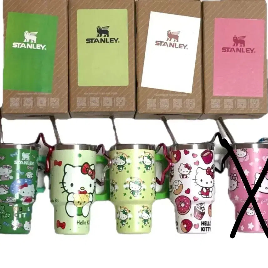 [BUNJANG] Sanrio Hello Kitty Mini Tumbler Keychain (Matcha, Clover, Ribbon, Dessert, Bear) / (특가)헬로키티 말차/클로버/리본/디저트/곰돌이 스탠리 미니 텀블러 키링