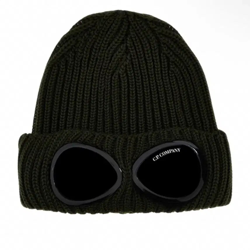 [BUNJANG] CP Company Wool Goggle Beanie Green / CP 컴퍼니 울 고글 비니 그린