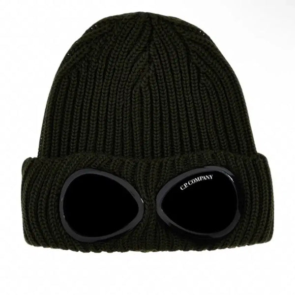 [BUNJANG] CP Company Wool Goggle Beanie Green / CP 컴퍼니 울 고글 비니 그린