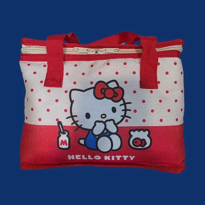 [BUNJANG] Japan Cleaning Hello Kitty Cooler Bag Red Set / 아이깨끗해 헬로키티 보냉백 레드 본품250mlx2 리필200mlx4 새상품