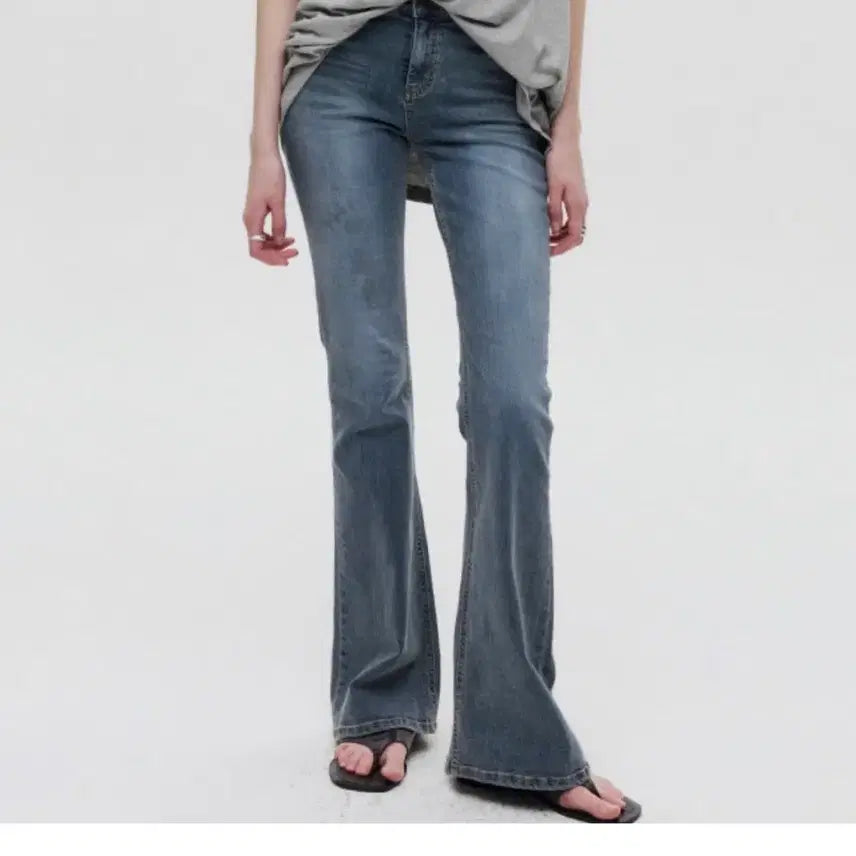 [BUNJANG] D&DH Flare Denim Pants Blue / 디앤디에이치 플레어 데님 팬츠 블루