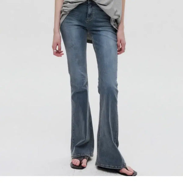 [BUNJANG] D&DH Flare Denim Pants Blue / 디앤디에이치 플레어 데님 팬츠 블루