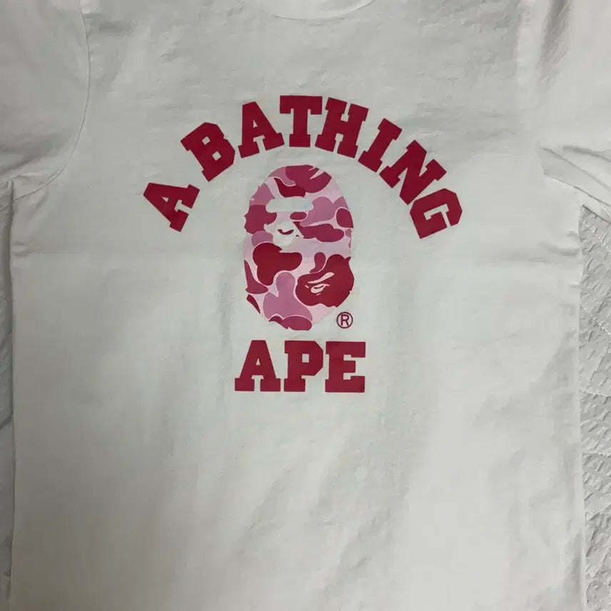 [BUNJANG] BAPE Camo Pink Short Sleeve T-Shirt Size S / 베이프 카모 핑크 반팔티