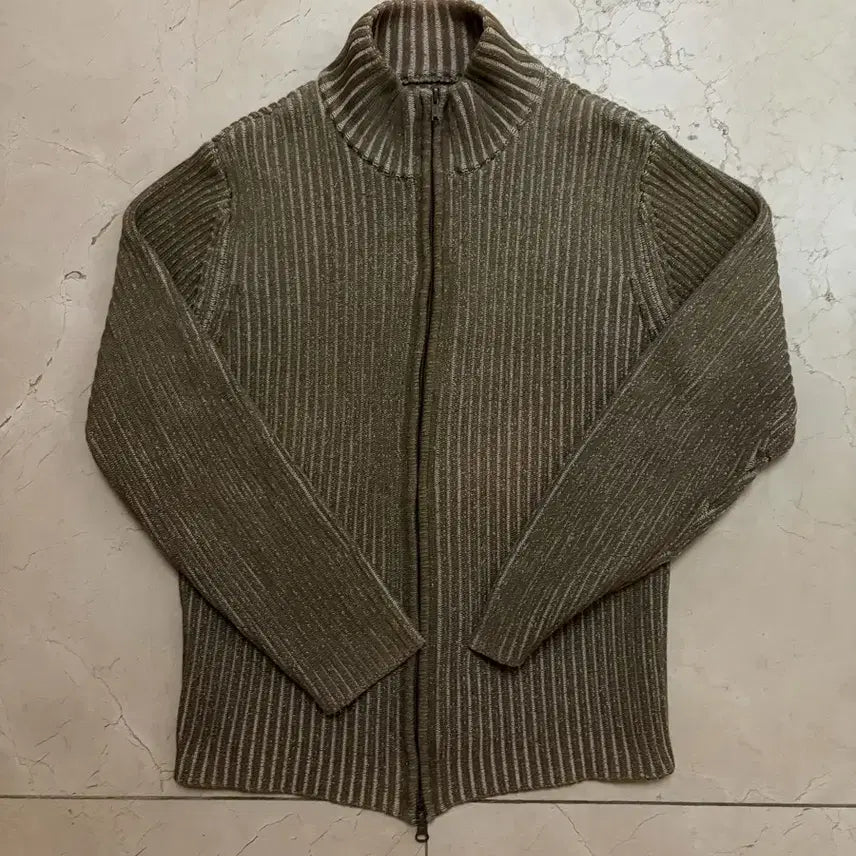 [BUNJANG] Jun.Y.W Vintage Ribbed Zip-Up Sweater / Crowley Vintage Junya Watanabe Ribbed Zip up