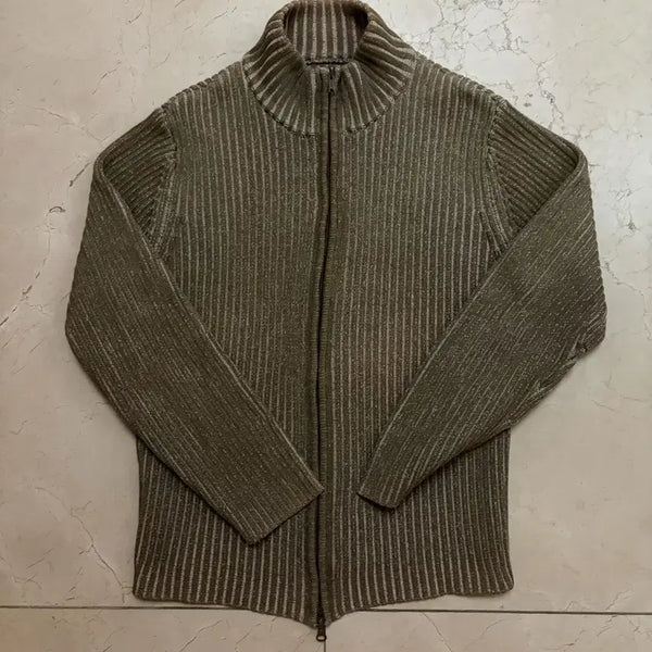 [BUNJANG] Jun.Y.W Vintage Ribbed Zip-Up Sweater / Crowley Vintage Junya Watanabe Ribbed Zip up