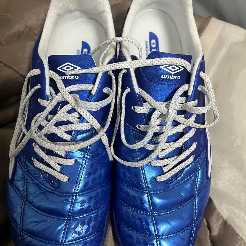 [BUNJANG] Umbro Revenge Futsal Shoes Blue 260mm / 엄브로 축구화 블루 260