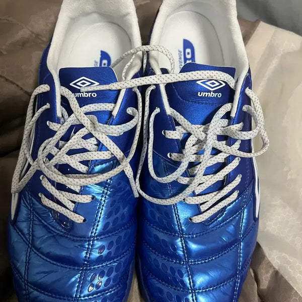 [BUNJANG] Umbro Revenge Futsal Shoes Blue 260mm / 엄브로 축구화 블루 260