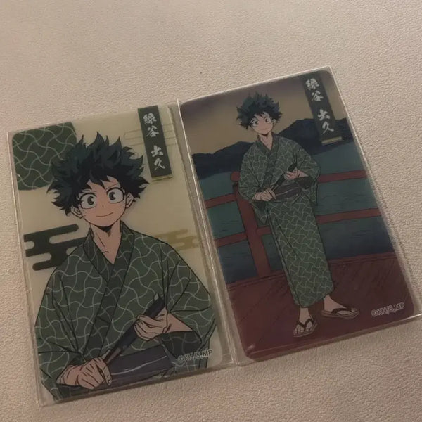 [BUNJANG] Izuku Midoriya Onsen Clear Card Set / 미도리야 이즈쿠 온천 투명 카드