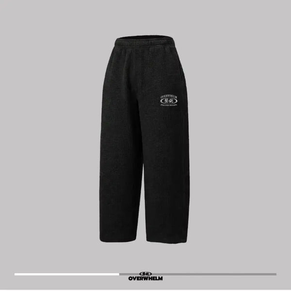 [BUNJANG] Apdoh Waffle Long Pants Size 2 Black / 압도 와플 긴바지 2사이즈