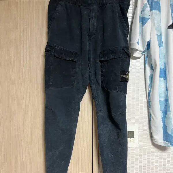 [BUNJANG] Stone Island Washed Frost Cargo Jogger Pants / 스톤아일랜드 워싱 프로스트 카고 조거팬츠  백화점판