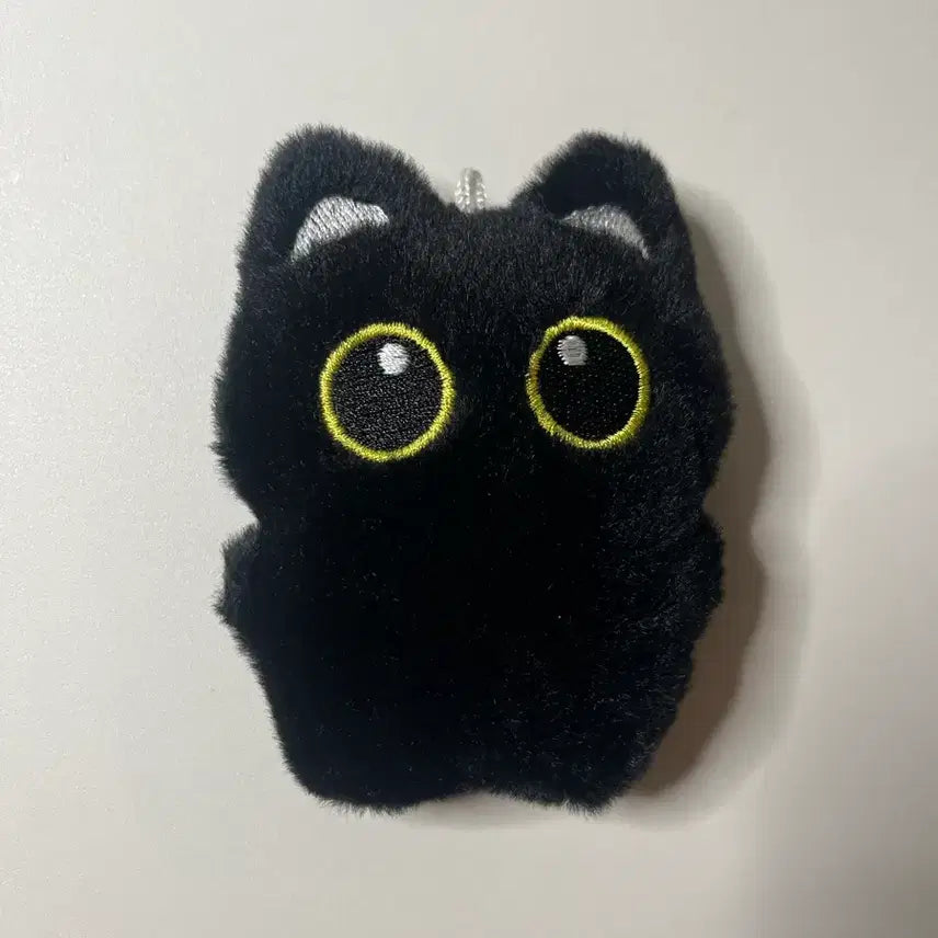 [BUNJANG] Black Cat Plush Keychain / 검정 고양이 인형 키링