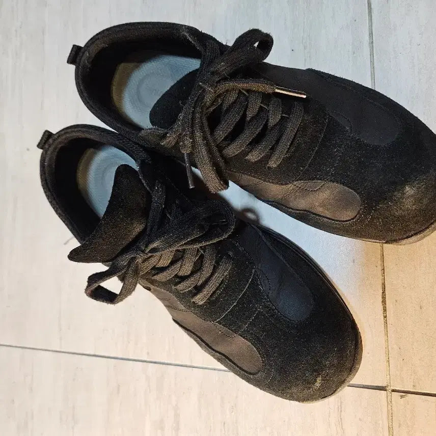 [BUNJANG] Kinch Braum Suede & Leather Mix Walker Boots - Black, Size 265 / 킨치 브라움 265