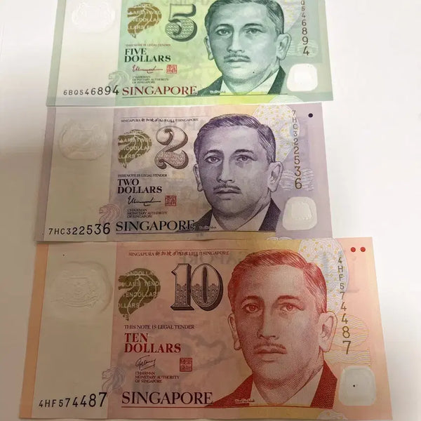 [BUNJANG] Singapore Portrait Series Banknotes 3-Denomination Set / 싱가포르 초상 시리즈 지폐 3종 세트