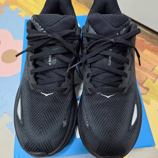 [BUNJANG] Hoka Clifton 9 GTX Gore-Tex Black Running Shoes 260 / 호카 클리프톤 9 GTX 고어텍스 블랙 260