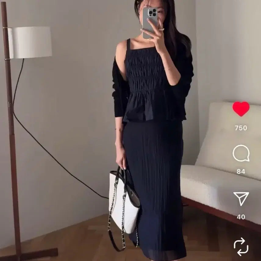 [BUNJANG] SIE Clair Layered Skirt Black S / 시에 sie 클레르 레이어드 스커트