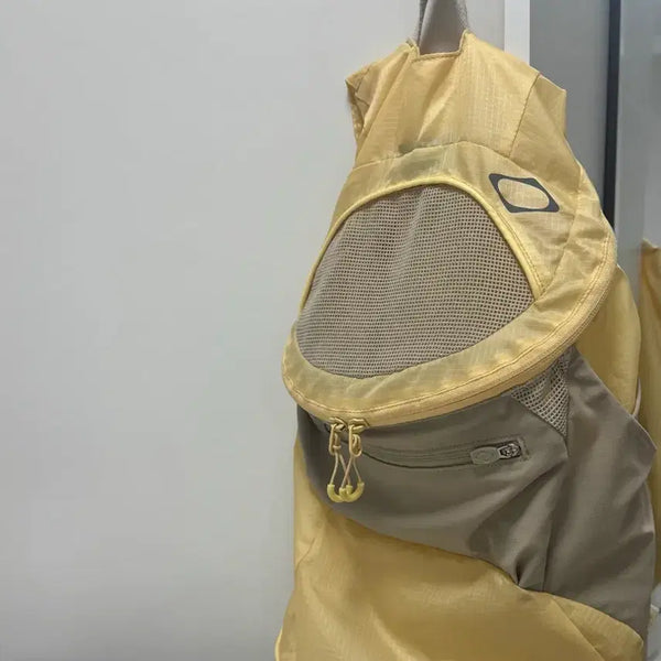 [BUNJANG] Mischief Lightweight Zip Around Backpack Yellow / (2번실착)미스치프 라이트웨이트 집 어라운드 백팩 옐로우