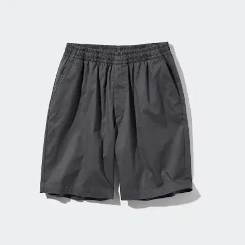 [BUNJANG] Uniqlo Dry Stretch Easy Short Pants - Dark Gray / [새상품] [유니클로] 드라이스트레치이지쇼트팬츠 - 다크그레이