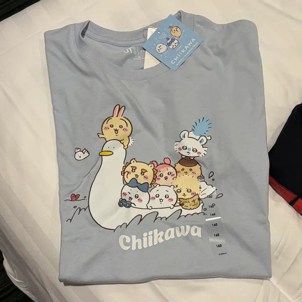 [BUNJANG] Uniqlo x Chiikawa Theater Edition Kids T-Shirt Size 160 / 유니클로 반팔 키즈 치이카와 극장판 시리즈 160사이즈