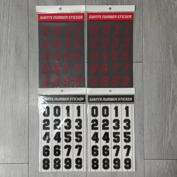 [BUNJANG] Lotte Giants Baseball Player Number Sticker / 롯데자이언츠 짝짝이 배번스티커