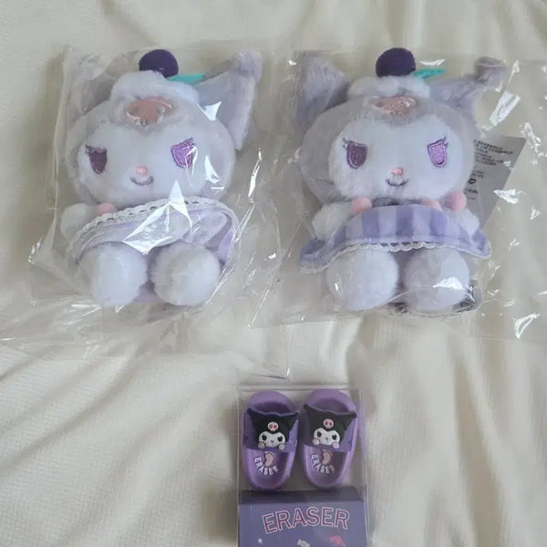 [BUNJANG] Sanrio Kuromi Keychain, Bag Charm, Slipper Eraser / 산리오 쿠로미 키링 가방고리 슬리퍼 지우개