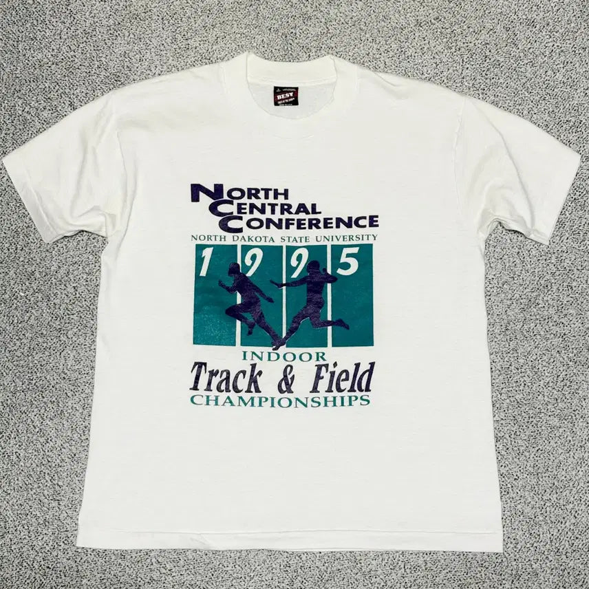 [BUNJANG] 90s Vintage North Central Conference Track & Field Championship T-Shirt (Made in USA) / 90s 미국 빈티지 러닝 티셔츠