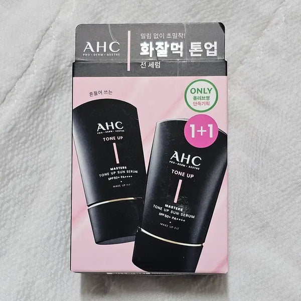 [BUNJANG] AHC Masters Tone-Up Sun Serum 50ml (2-Pack) / AHC 마스터즈 톤업 선세럼 50ml 1+1 더블 기획