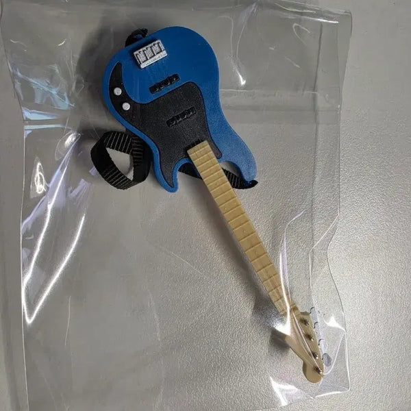[BUNJANG] Gacha Blue Bass Guitar Charm / 기타 베이스 가챠 블루