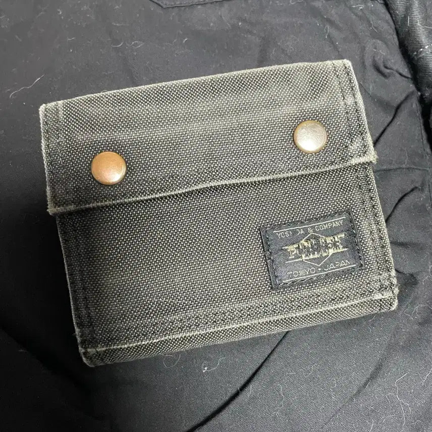 [BUNJANG] Porter Black Denim Bifold Wallet / 포터 흑데님 반지갑