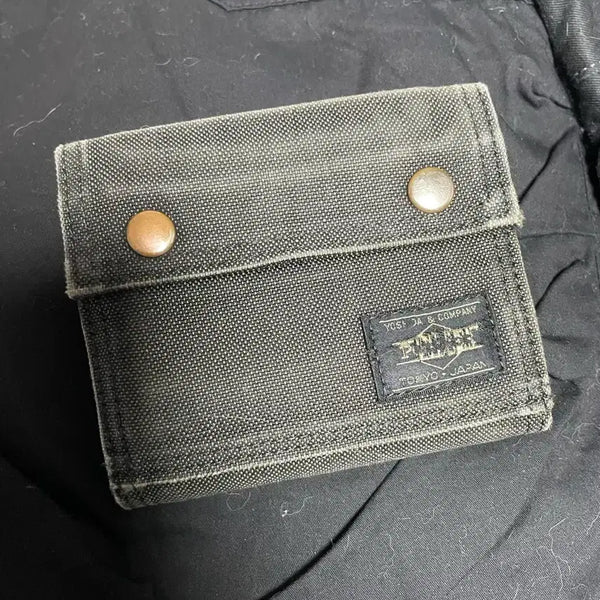 [BUNJANG] Porter Black Denim Bifold Wallet / 포터 흑데님 반지갑