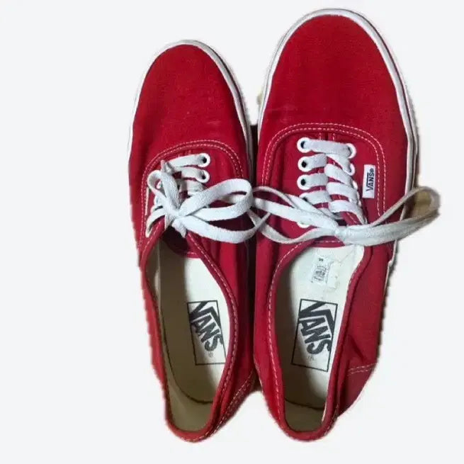 [BUNJANG] Vans Authentic Red Sneakers Size 260 / 반스 어센틱 레드 스니커즈 260