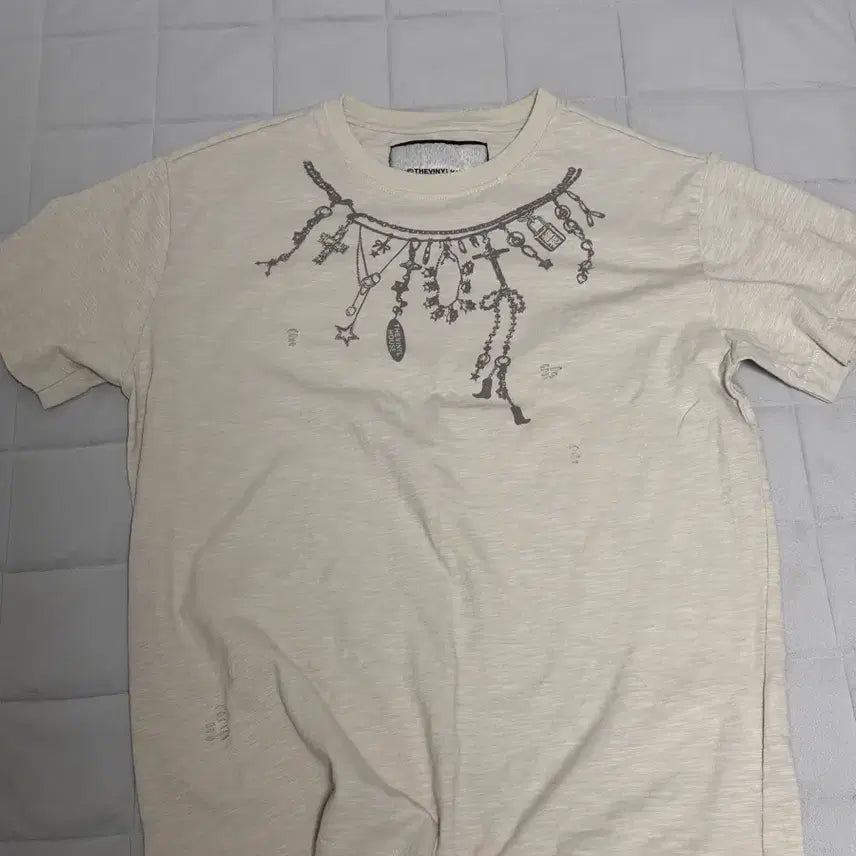 [BUNJANG] The Vinyl House Short Sleeve T-Shirt Beige / 더바이닐하우스 반팔 티셔츠 M 베이지