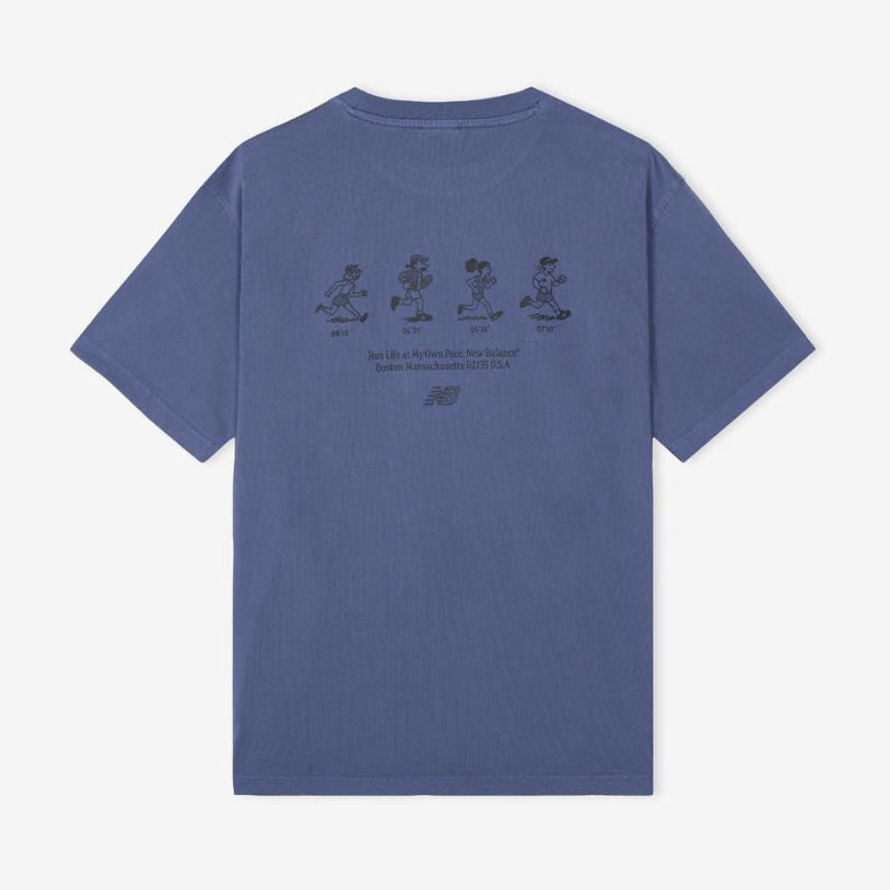 [BUNJANG] New Balance UNI NB Friends Short Sleeve T-Shirt / [새상품] 뉴발란스 UNI NB 프렌즈 반팔티 L