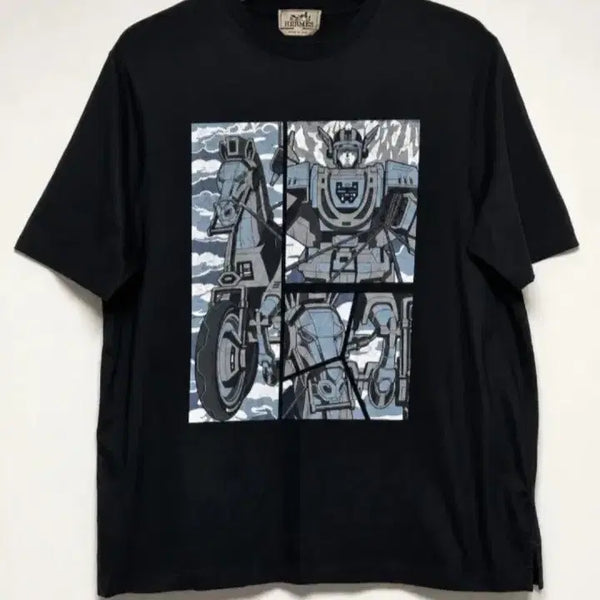 [BUNJANG] Hermès Robot Print Short Sleeve T-Shirt XL / [정품] 에르메스 로봇 프린팅 반팔티 XL