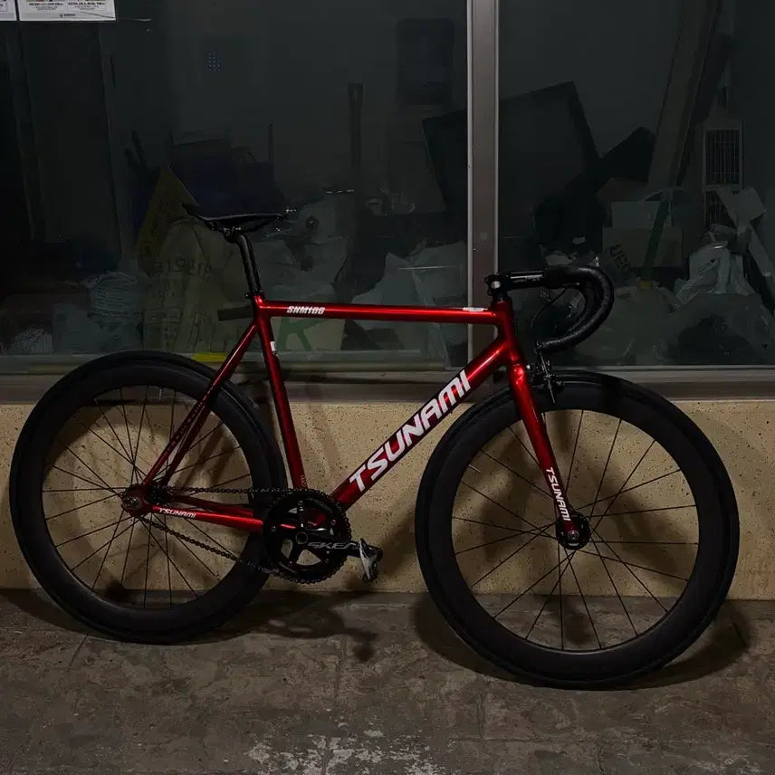 [BUNJANG] 3T Ergonova/Thomson Handlebar Set with Carbon Saddle / 쓰나미 레드와인 (판매우선) 대차