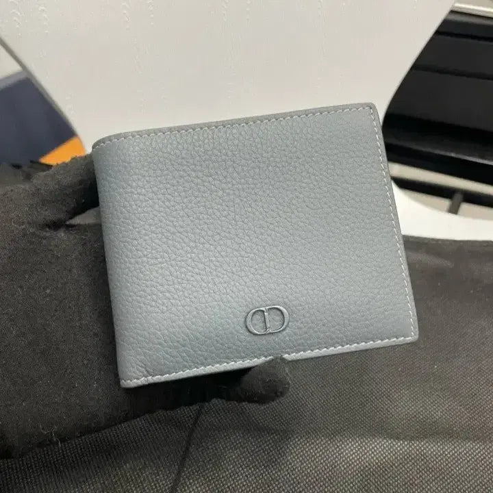 [BUNJANG] Dior 30 Montaigne Lotus Wallet Gray / [정품] 디올 30 몽테인 로터스 지갑 그레이