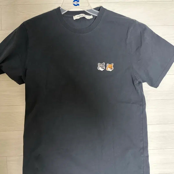 [BUNJANG] Maison Kitsuné Double Fox Short Sleeve T-Shirt Navy / 메종키츠네 더블폭스 반팔 티셔츠 네이비