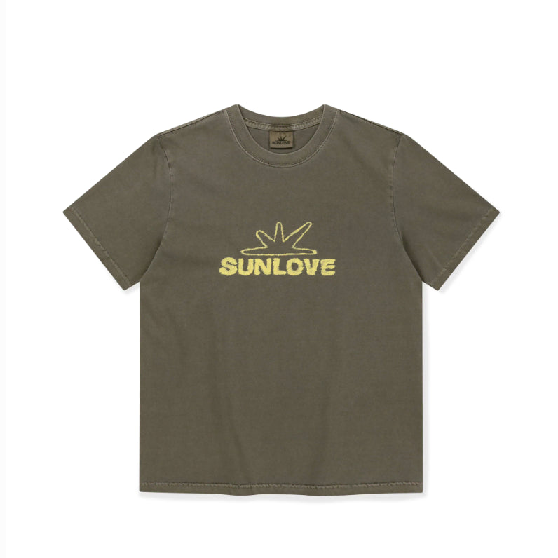 [BUNJANG] SUNLOVE Cray Daybreak T-Shirt Charcoal S / [새상품] 썬러브 반팔티 크레이 데이브레이크 - 차콜 S