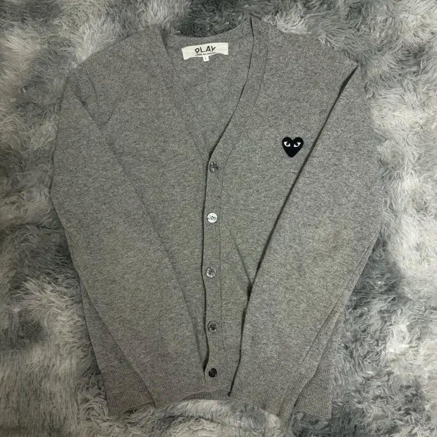 [BUNJANG] Comme des Garçons Cardigan Grey L / 꼼데가르송 가디건