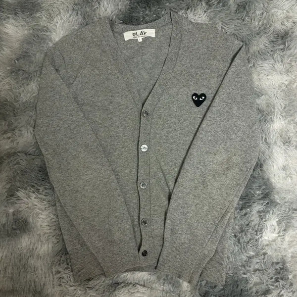 [BUNJANG] Comme des Garçons Cardigan Grey L / 꼼데가르송 가디건