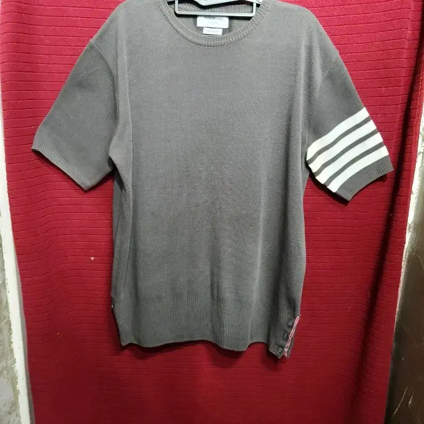 [BUNJANG] Thom Browne 4-Bar Half Sleeve Knit Grey / 톰브라운 4선 반팔 니트 그레이
