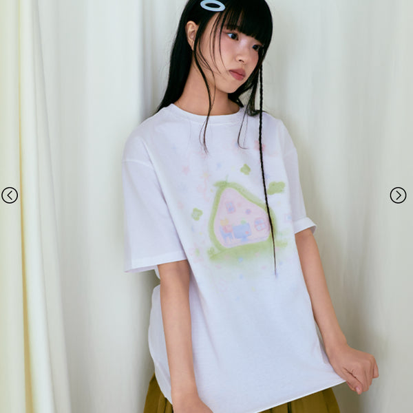 [BUNJANG] Sunlit Fruit House Over Fit T-Shirt / [새상품] 썬릿 반팔티 오버핏 티