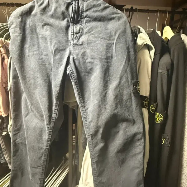 [BUNJANG] Stone Island Logo Patch Cotton Pants Navy Size 28 / 스톤아일랜드 로고 패치 코튼 팬츠 네이비 28 (정품 / 품번 L1S153100044S00WA)