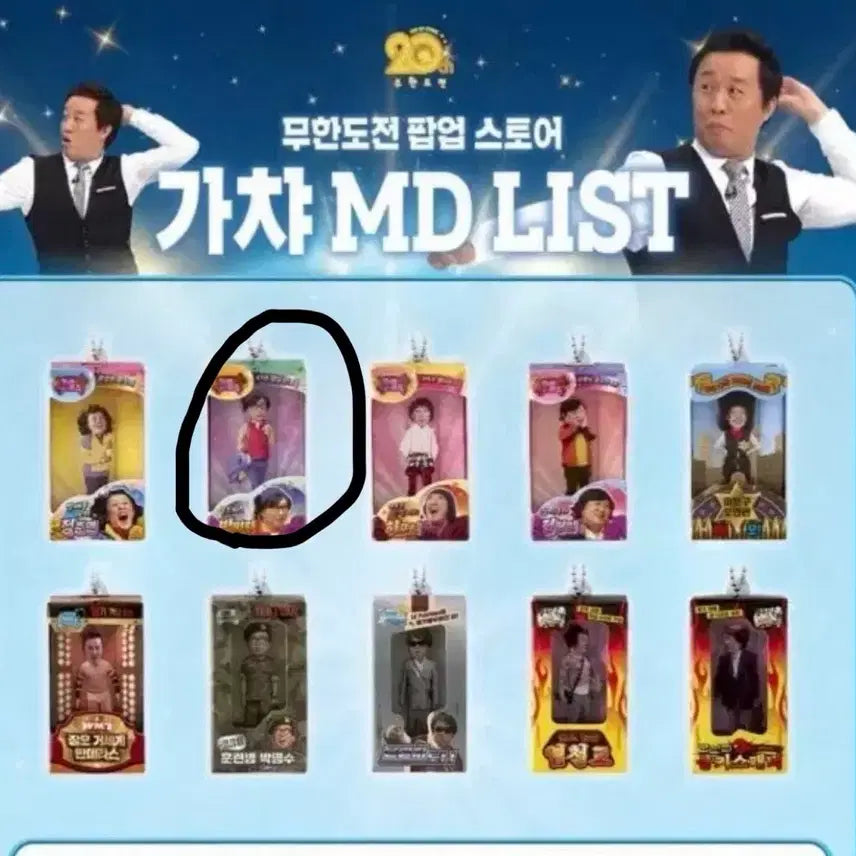 [BUNJANG] Infinite Challenge 20th Anniversary Park Myung Soo Keyring / 무한도전 20주년 팝업 박명수 키링 양도