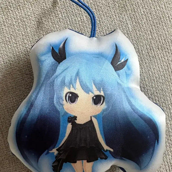 [BUNJANG] Hatsune Miku Gothic Mermaid Classic Cushion Keychain & Screen Cleaner / 오늘만할인) 하츠네 미쿠 고전 쿠션키링 액정닦이 심해소녀 (-__-)