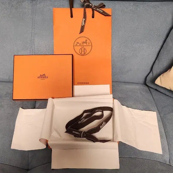 [BUNJANG] Hermes Bearn Compact Wallet Box Set / 7-3)에르메스 반지갑박스베안컴팩트윌렛반지갑박스셋트