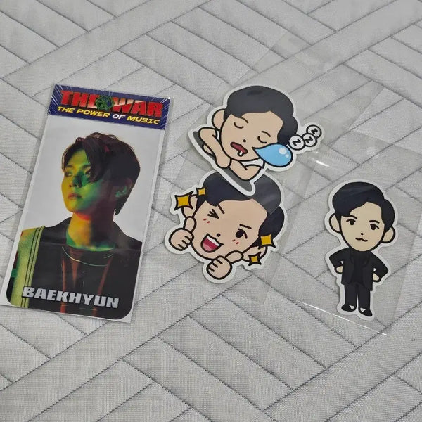 [BUNJANG] EXO Baekhyun Layered Film Set + Character Sticker (Sealed) / (미개봉) EXO 백현 레이어드 필름세트 + 캐릭터 스티커